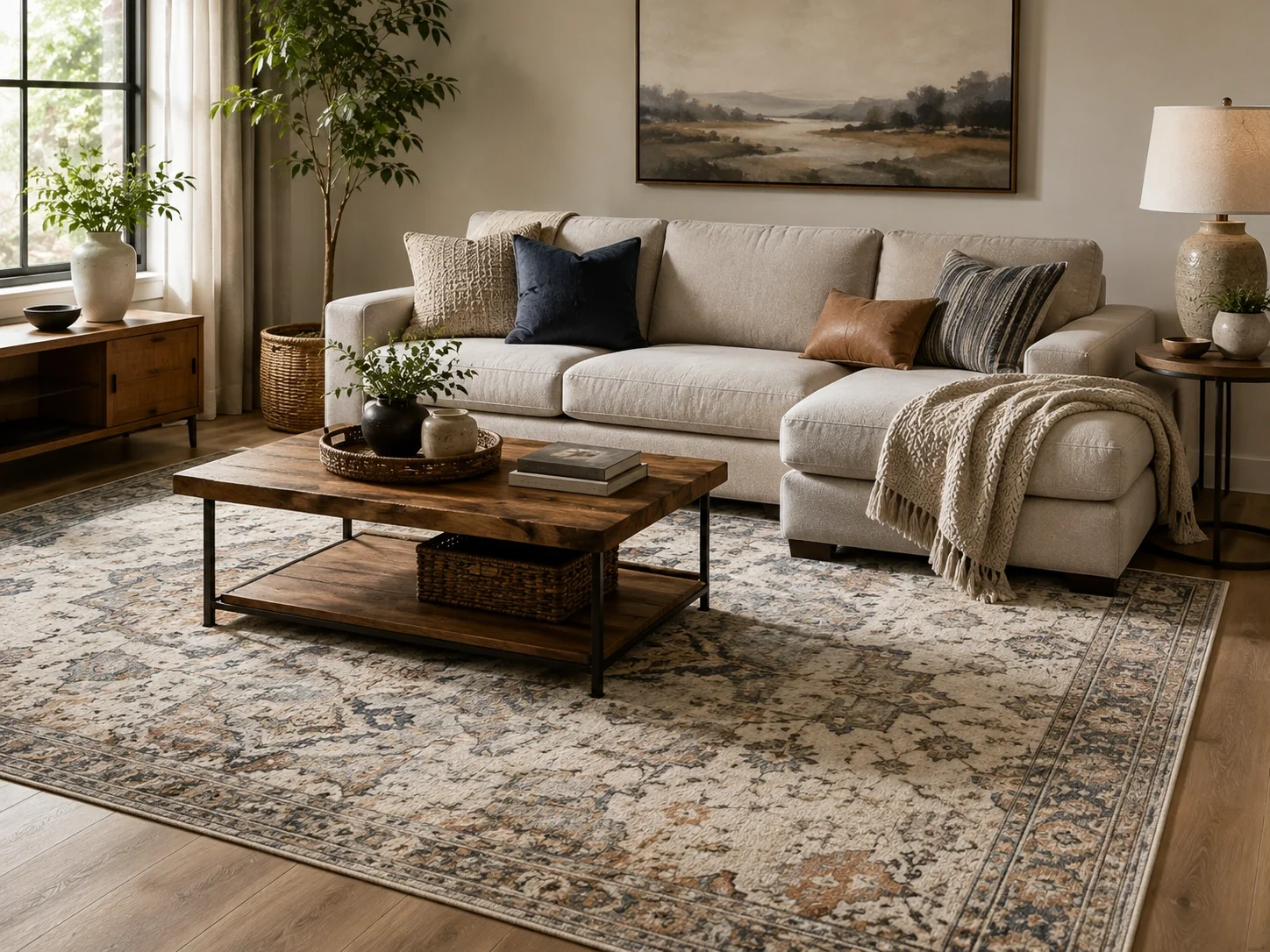 Area Rugs - Anchor your living room with style